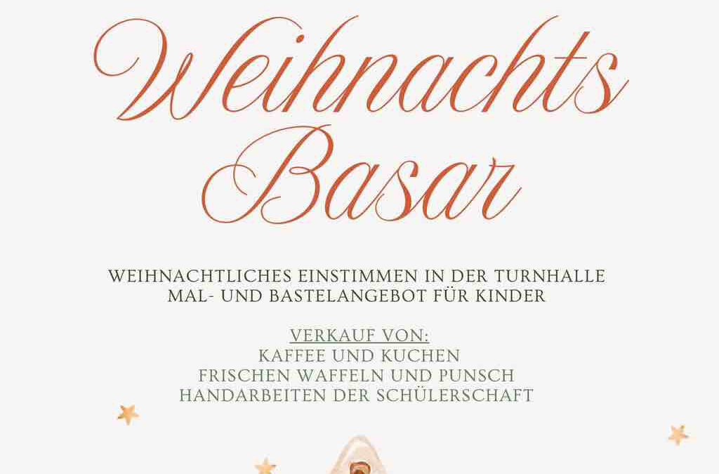 Weihnachtsbasar am 27.11.2025